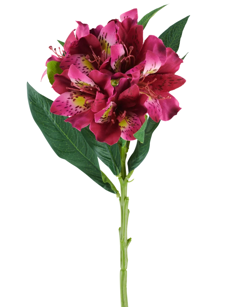 Künstliche Blume Alstroemeria 74 cm rot/violett