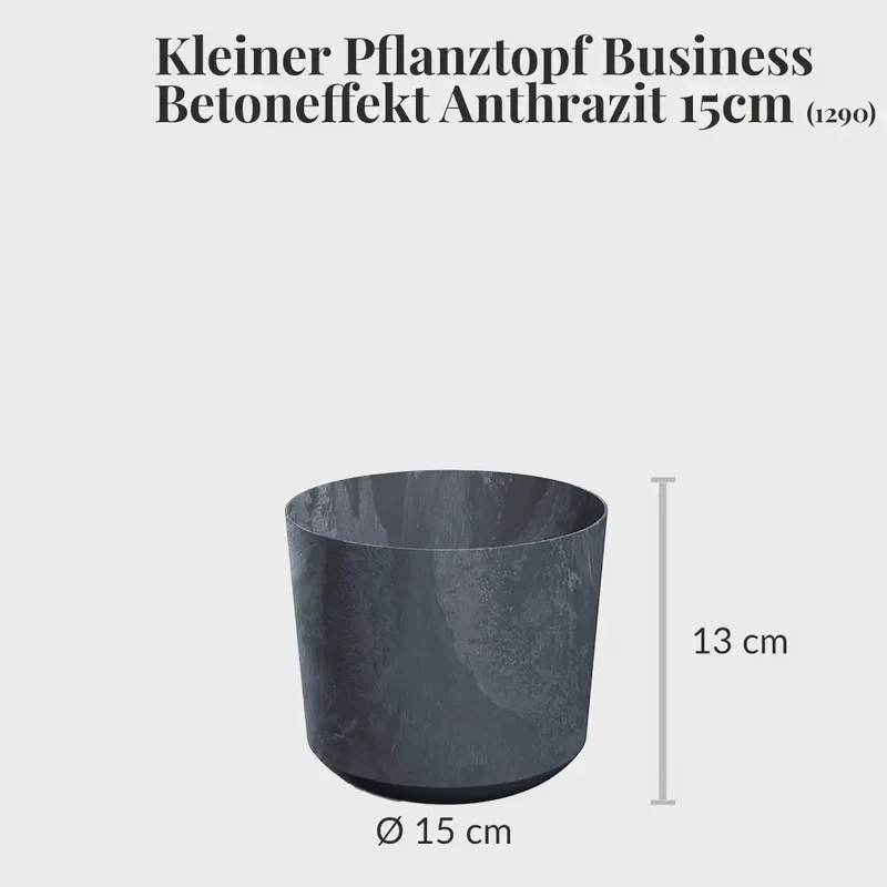 Kleiner Pflanztopf Business Betoneffekt 15cm