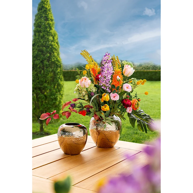 LOSONE Vase silberfarben