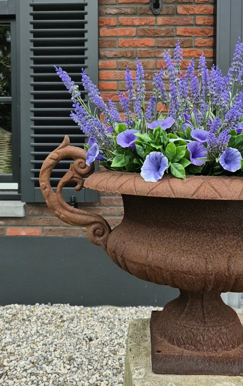 Petunia kunstplant lila UV 28 cm