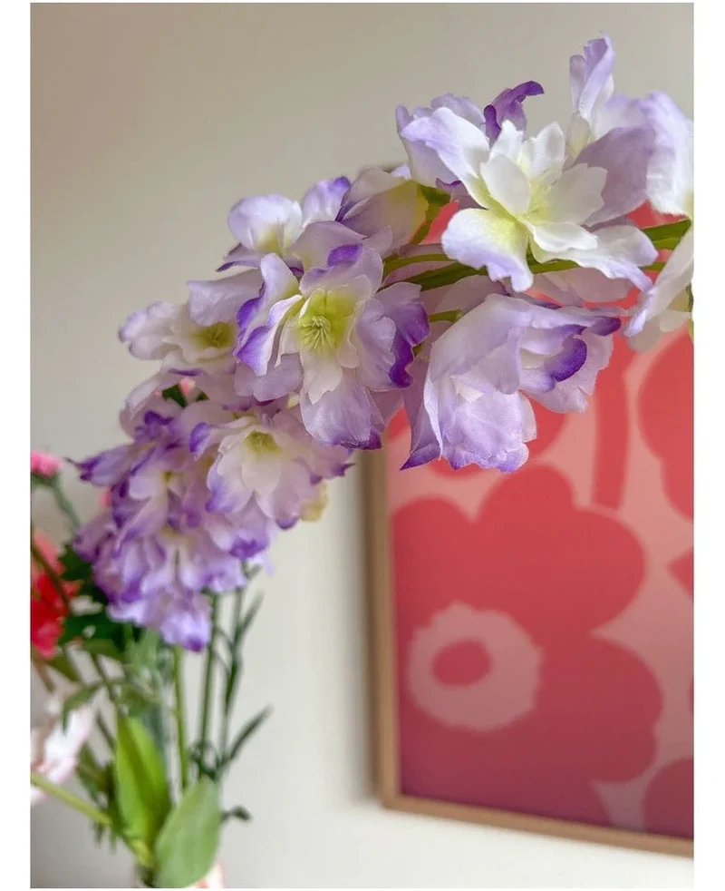 Kunstbloem Delphinium 105 cm paars