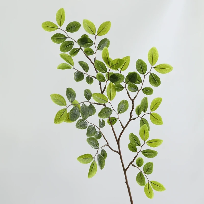 Künstliche Lianenblätter Paulownia 80 cm, ländlich-modern, für Hochzeiten, Schaufenster, Innenraum-Deko, 3 Farben, 32 cm breit, biegbare Stiele