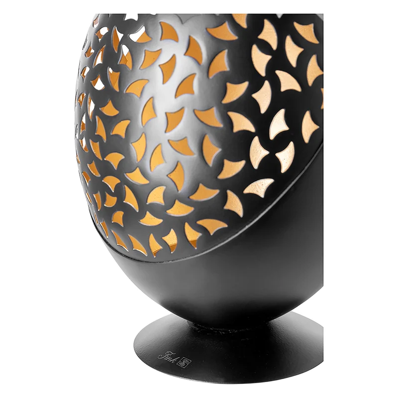 PURIA Windlicht ohne Glas goldfarben