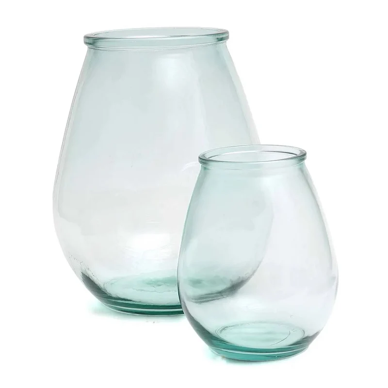 Qiezi-Vase in Blau, Größe M