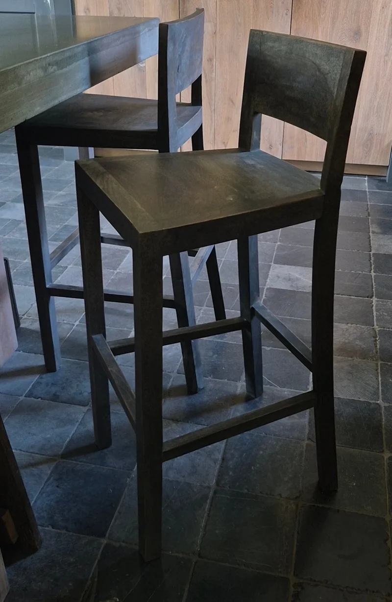 Houten barkruk