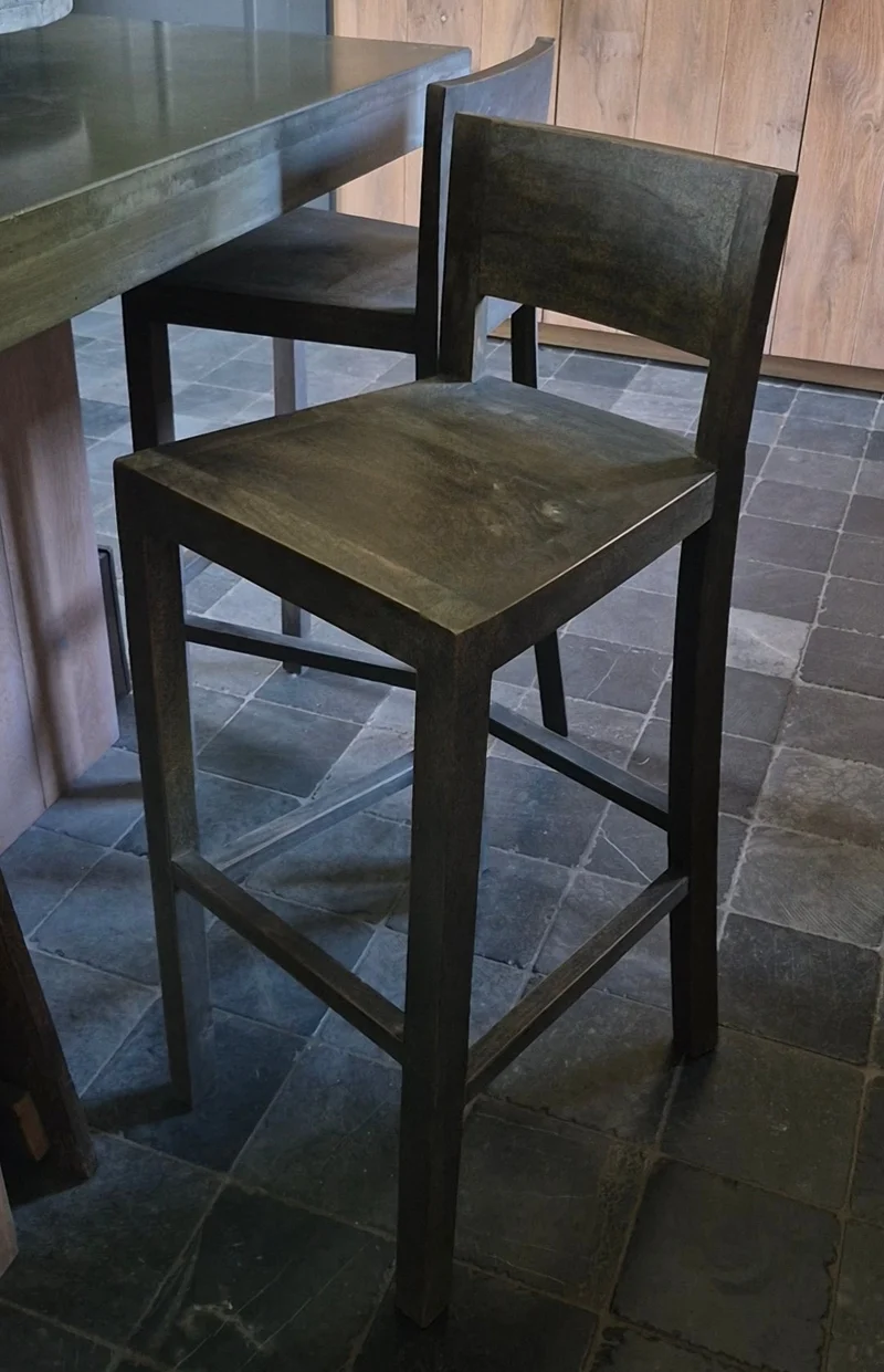 Houten barkruk