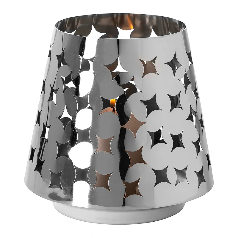 LUMA Windlicht silber
