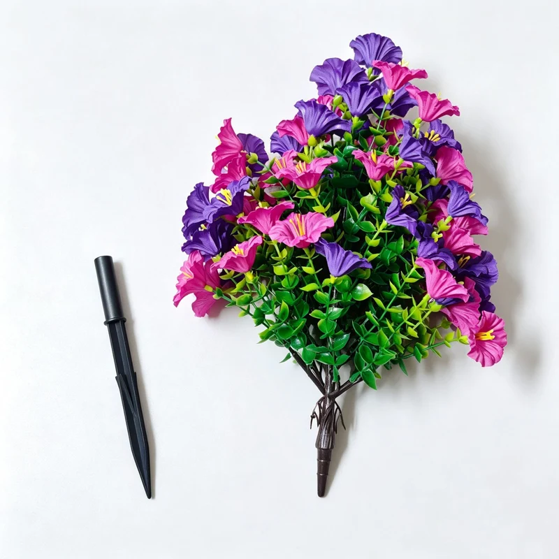 Künstliche Windenblumen, 45 cm, Seidenstoff, für Garten und Innenraum, modernes Design