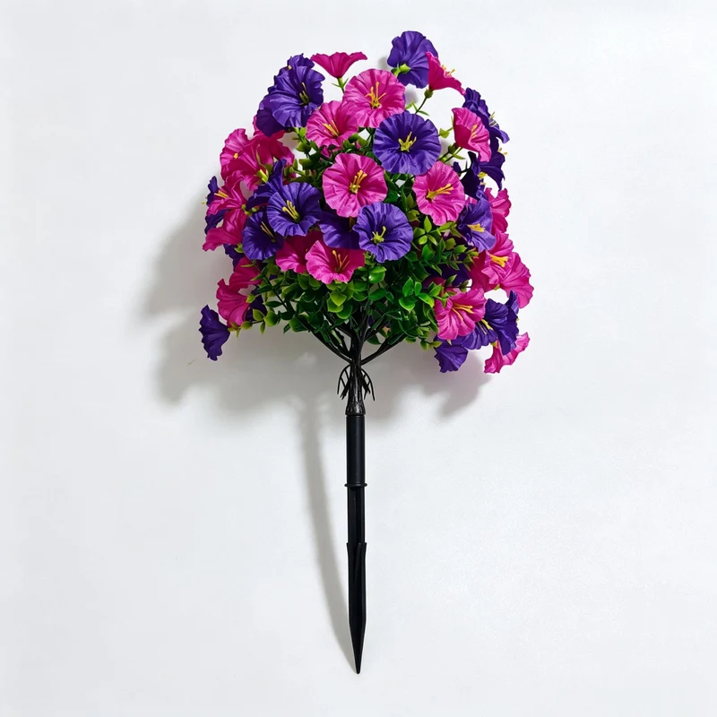 Künstliche Windenblumen, 45 cm, Seidenstoff, für Garten und Innenraum, modernes Design