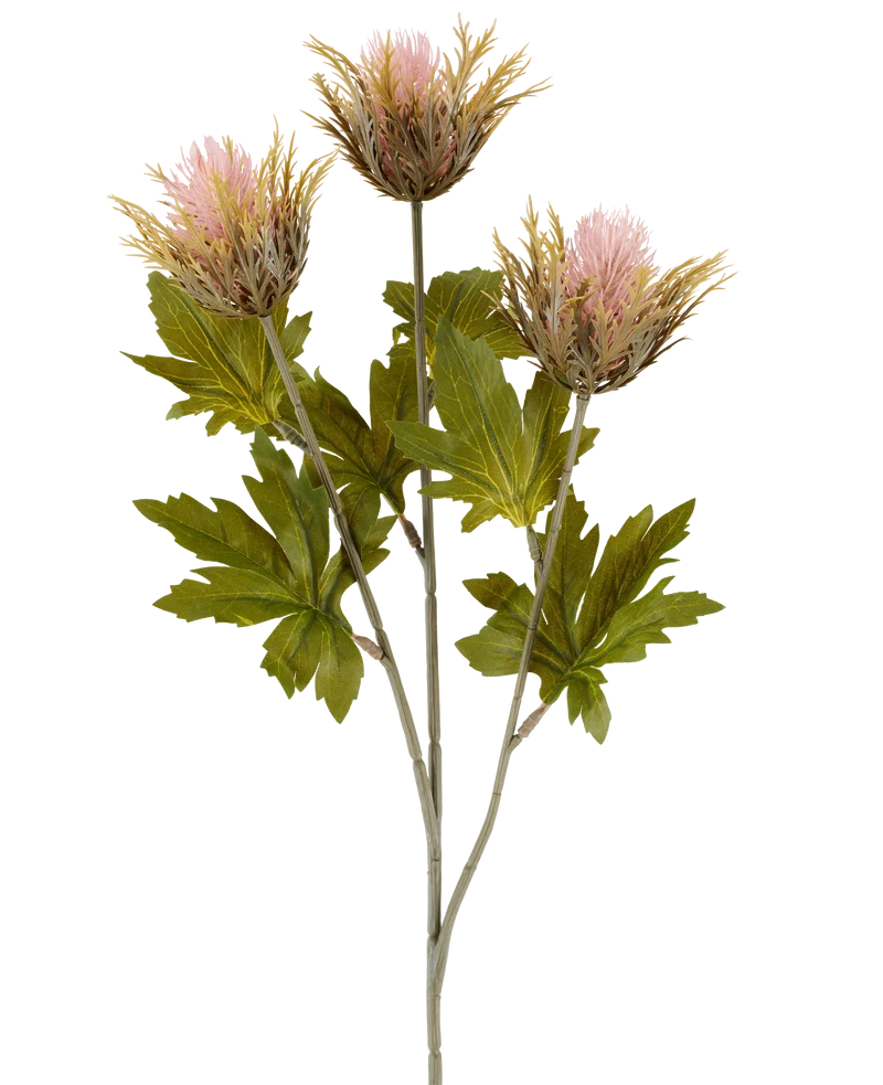 Künstliche Blume Distel 67 cm alt rosa