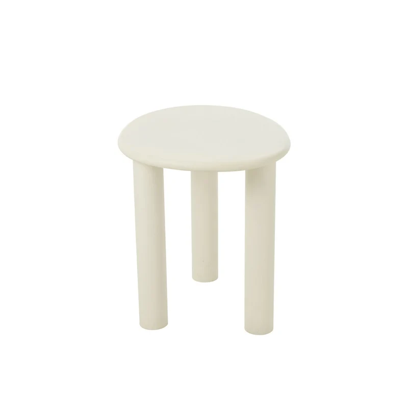 Beistelltisch Bali, MDF/PVC, Weiß, Klein