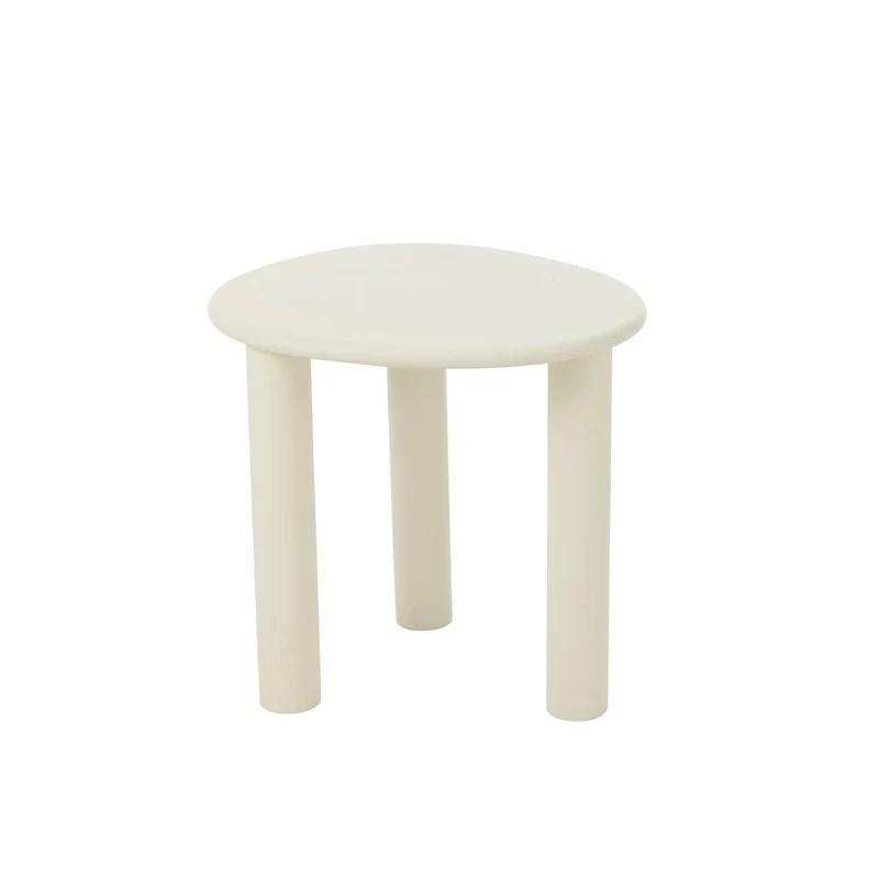 Beistelltisch Bali, MDF/PVC, Weiß, Klein