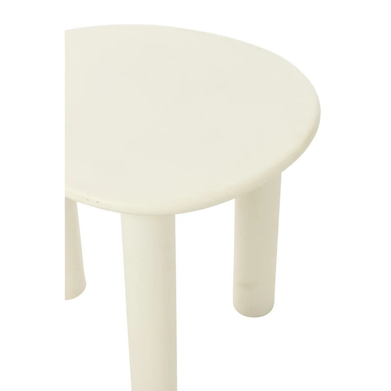 Beistelltisch Bali, MDF/PVC, Weiß, Klein