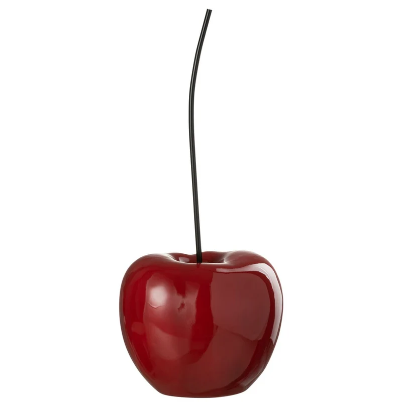 Deko-Kirsche in glänzendem Rot, groß