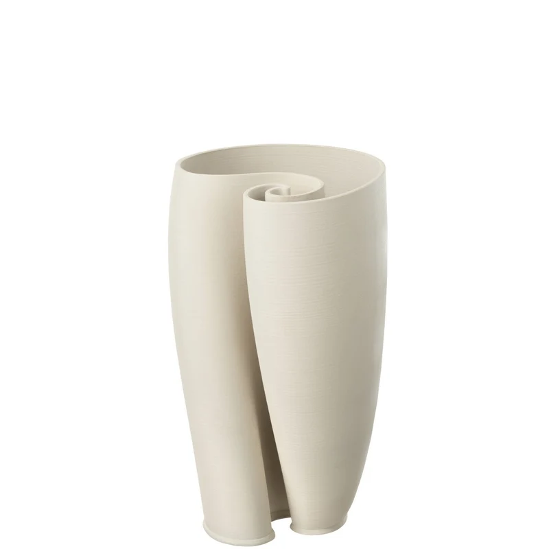 Vase Hydria, Keramik Beige