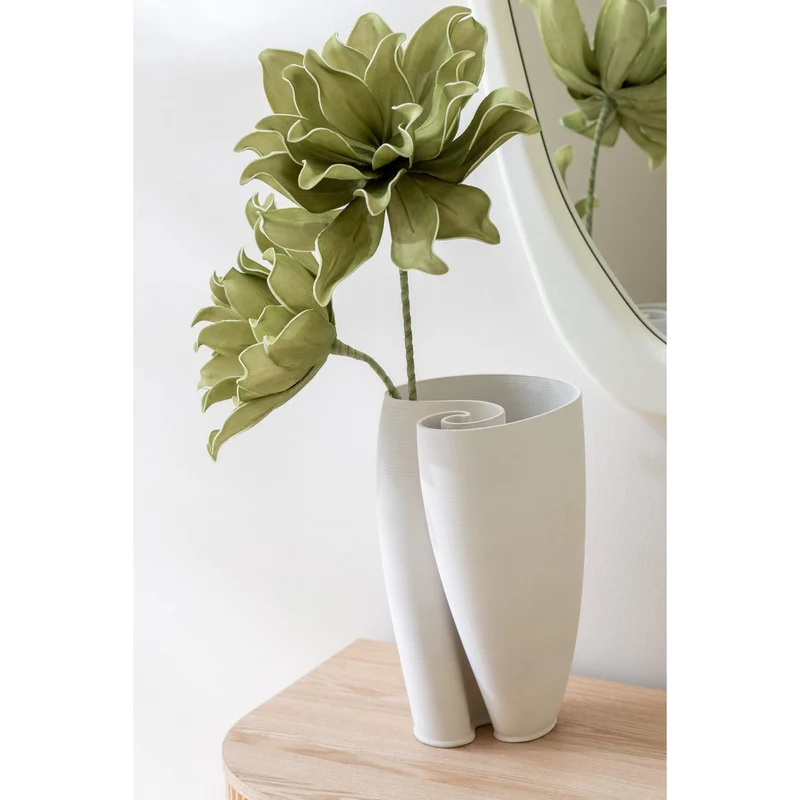 Vase Hydria, Keramik Beige