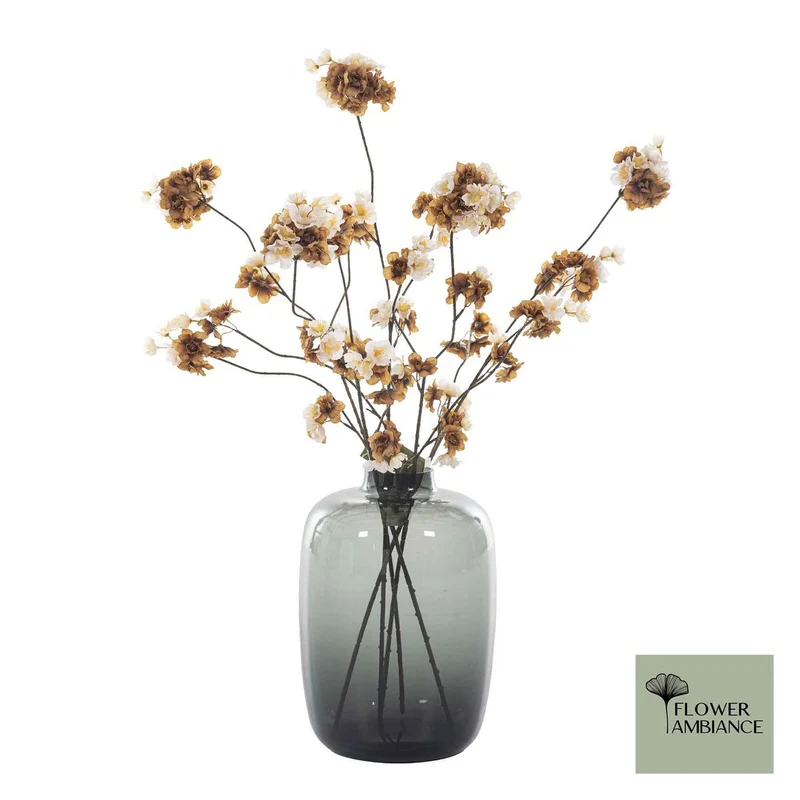 Belle Blossom – Beige/Braun – Konserviertes Blatt