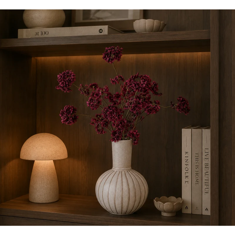 Soft Blossom – Aubergine – Konserviertes Blatt