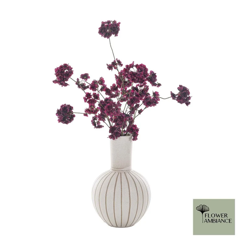 Soft Blossom – Aubergine – Konserviertes Blatt
