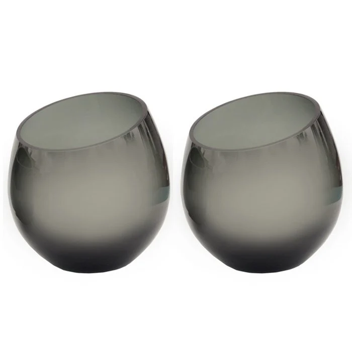 Teelichthalter Moho Grey (2er-Set)