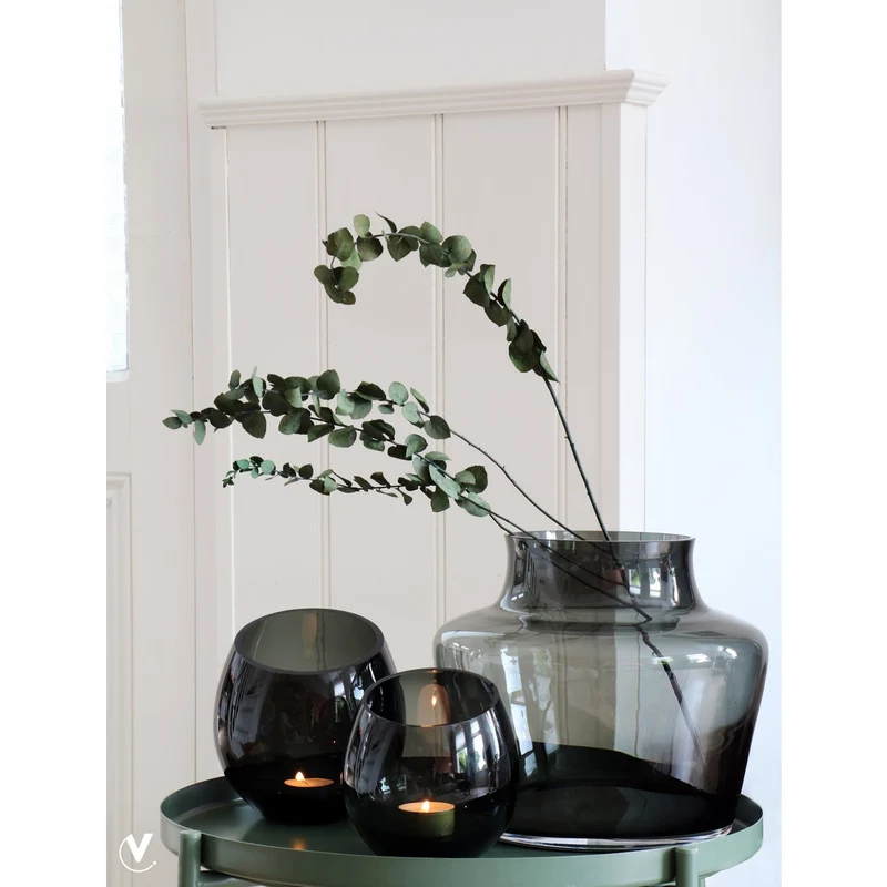Teelichthalter Moho Grey (2er-Set)