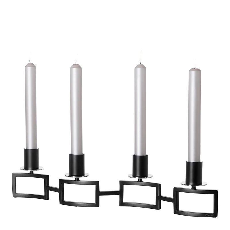 HOMMAGE Leuchter, 4-flammig schwarz