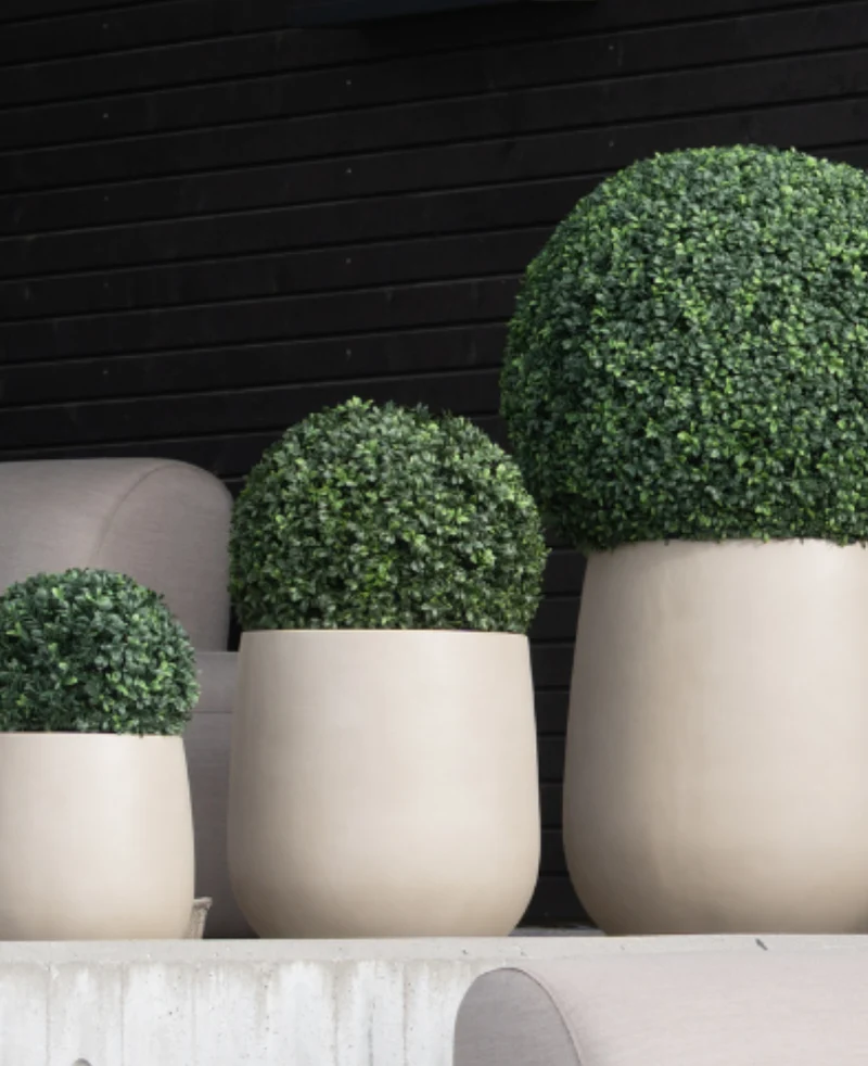 Künstliche Pflanze Buxus Römischer Stil UV D40cm