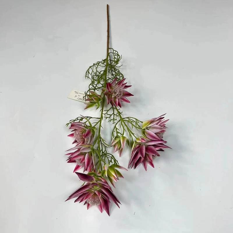 Künstliche Schneelilien, 69 cm, 6 Blütenköpfe, modern, für Hochzeit, Dekoration, Innenraum, realistisch, Kunstseide, vielseitig