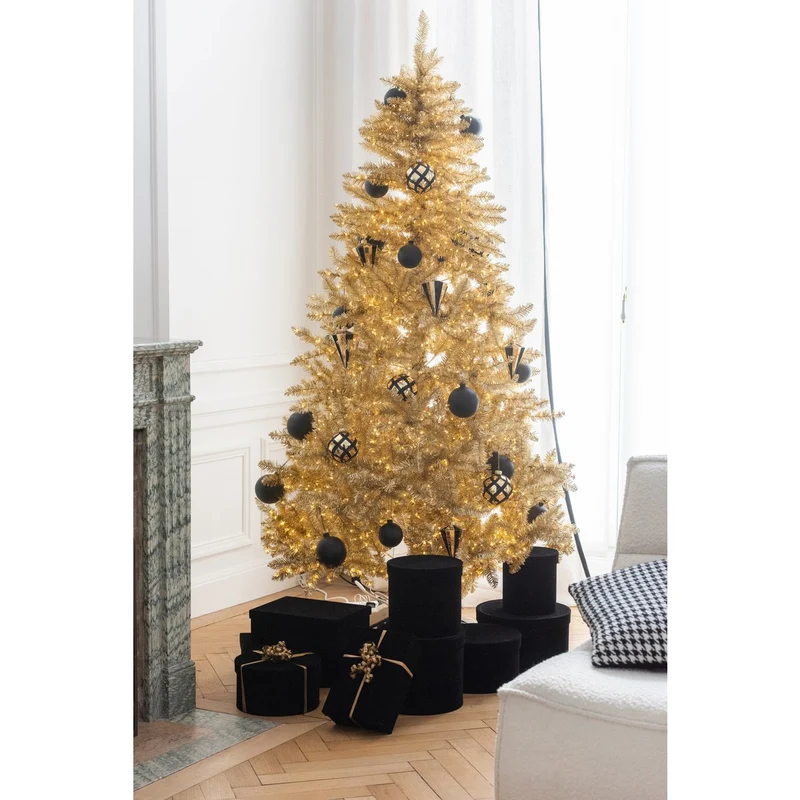 Weihnachtsbaum in Gold, großformatige Ausführung