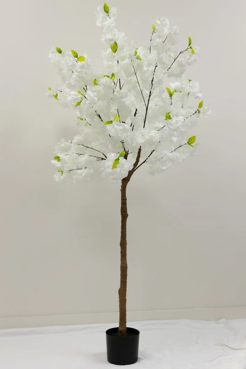 Künstliche Kirschblüte 150 cm Weiß