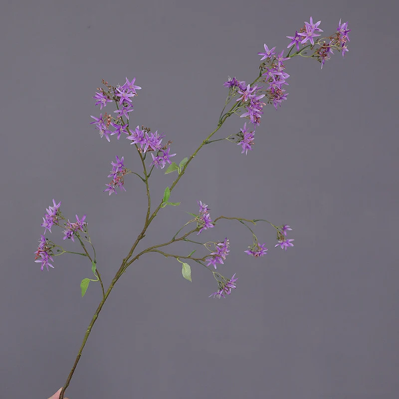 Künstliche Spirea mit Orchideen-Dekor, 120 cm, realistisch aussehende Zweige für Hochzeiten, Home Decor und Gewerberäume