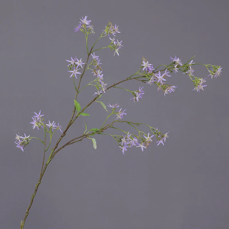 Künstliche Spirea mit Orchideen-Dekor, 120 cm, realistisch aussehende Zweige für Hochzeiten, Home Decor und Gewerberäume