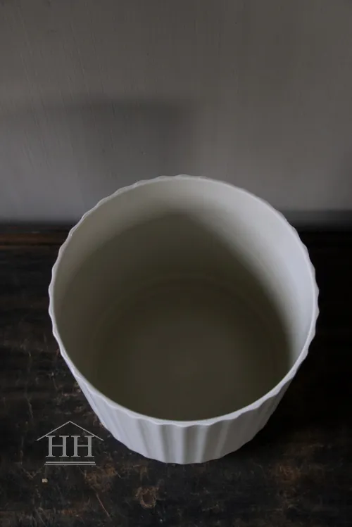 Kunststof pot - vaas wit