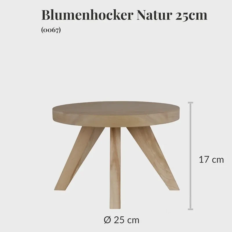 Blumenhocker Natur 25cm
