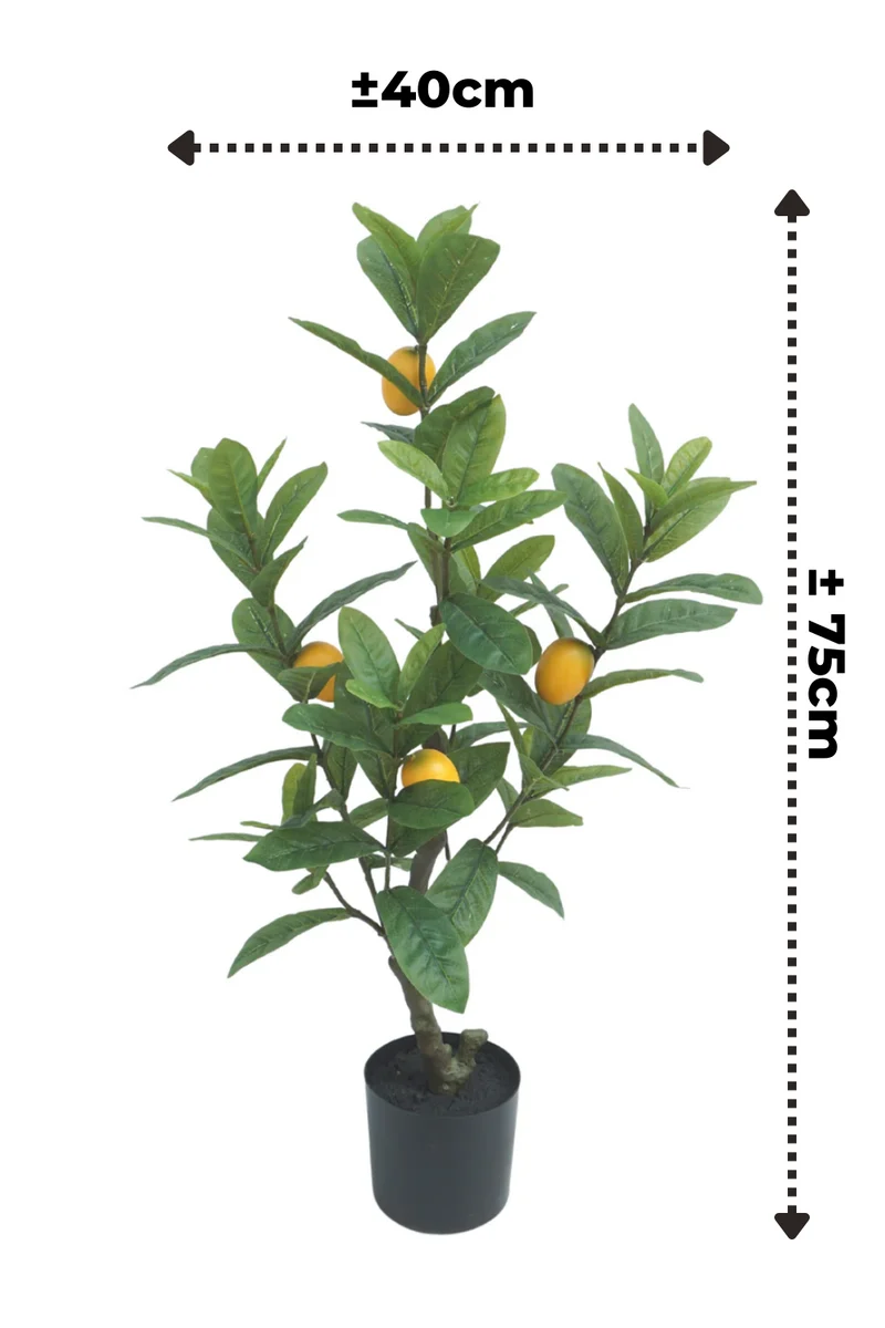 Zitronenbaum Kunstpflanze 75cm