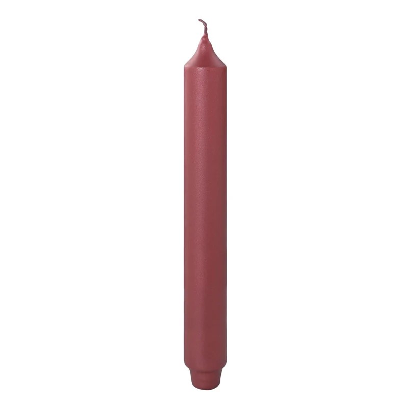 CANDLE metallic Stabkerze dunkelrot