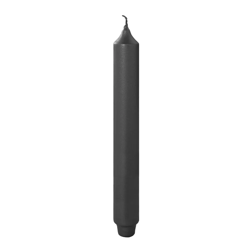 CANDLE metallic Stabkerze schwarz