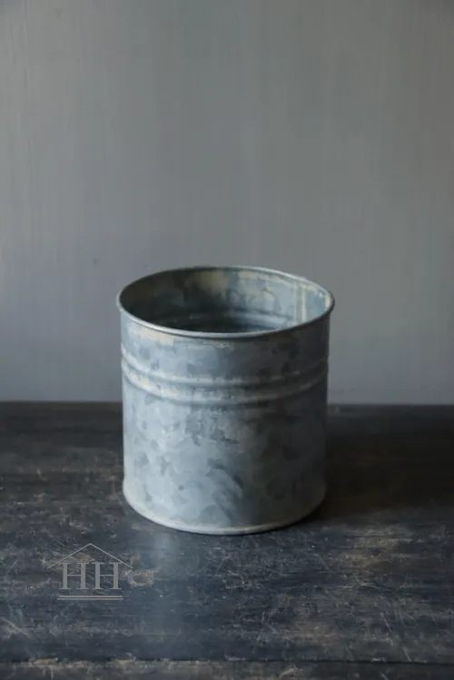 Rond zinken potje recht 10,5cm