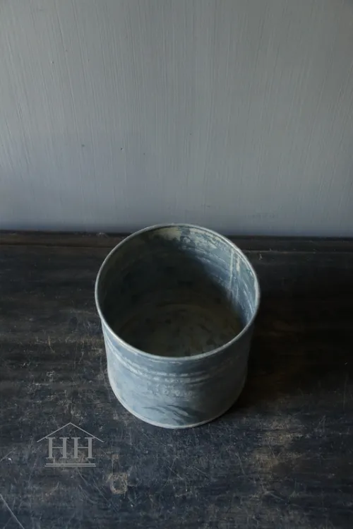 Rond zinken potje recht 10,5cm