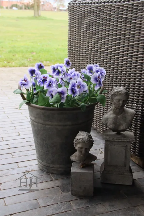 Zinken emmer met handvatten – 30 cm