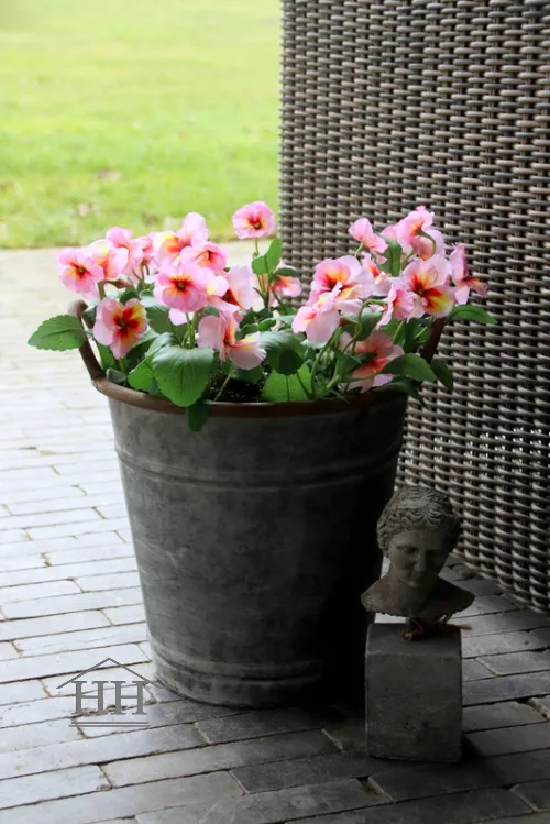 Zinken emmer met handvatten – 30 cm