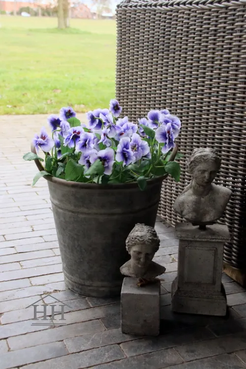 Zinken emmer met handvatten – 30 cm