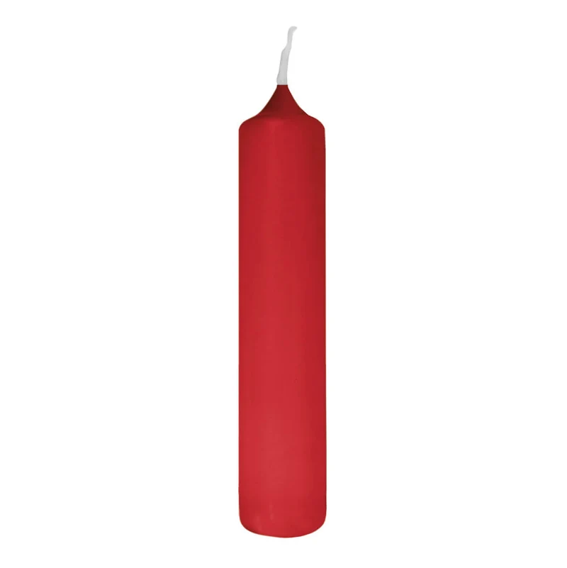 CANDLE getauchte Titankerze hellrot