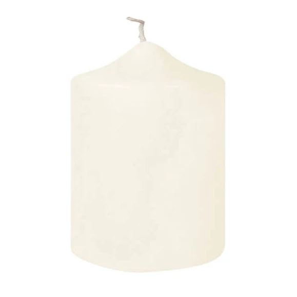 CANDLE getauchte Stumpenkerze creme