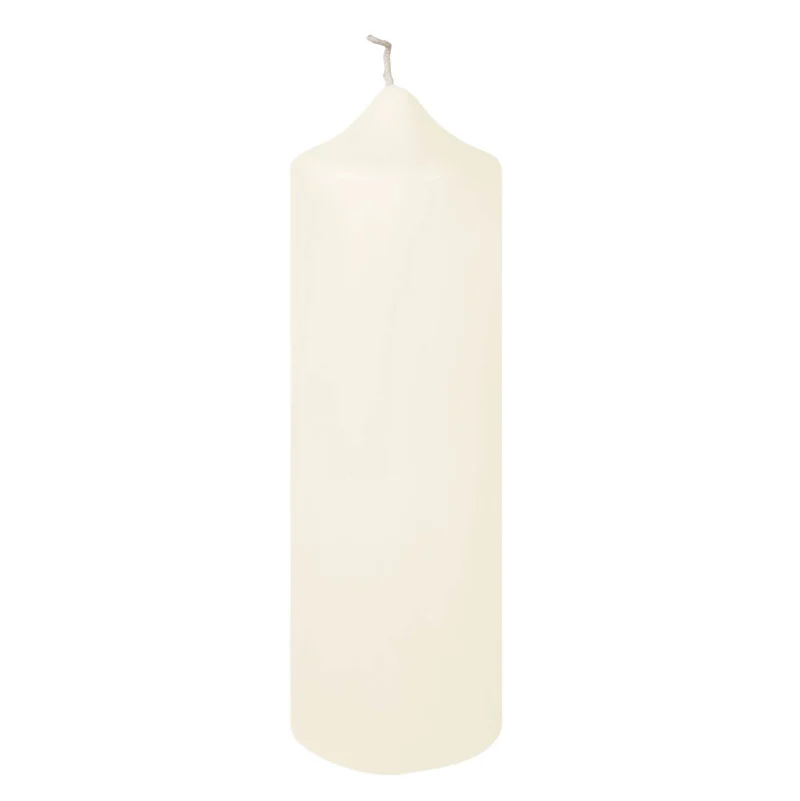 CANDLE getauchte Stumpenkerze creme
