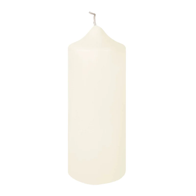 CANDLE getauchte Stumpenkerze creme