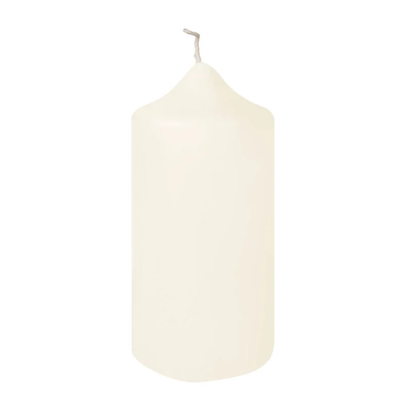 CANDLE getauchte Stumpenkerze creme
