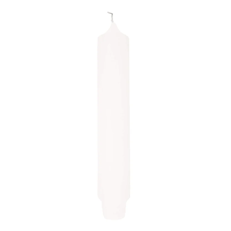 CANDLE getauchte Stabkerze weiß