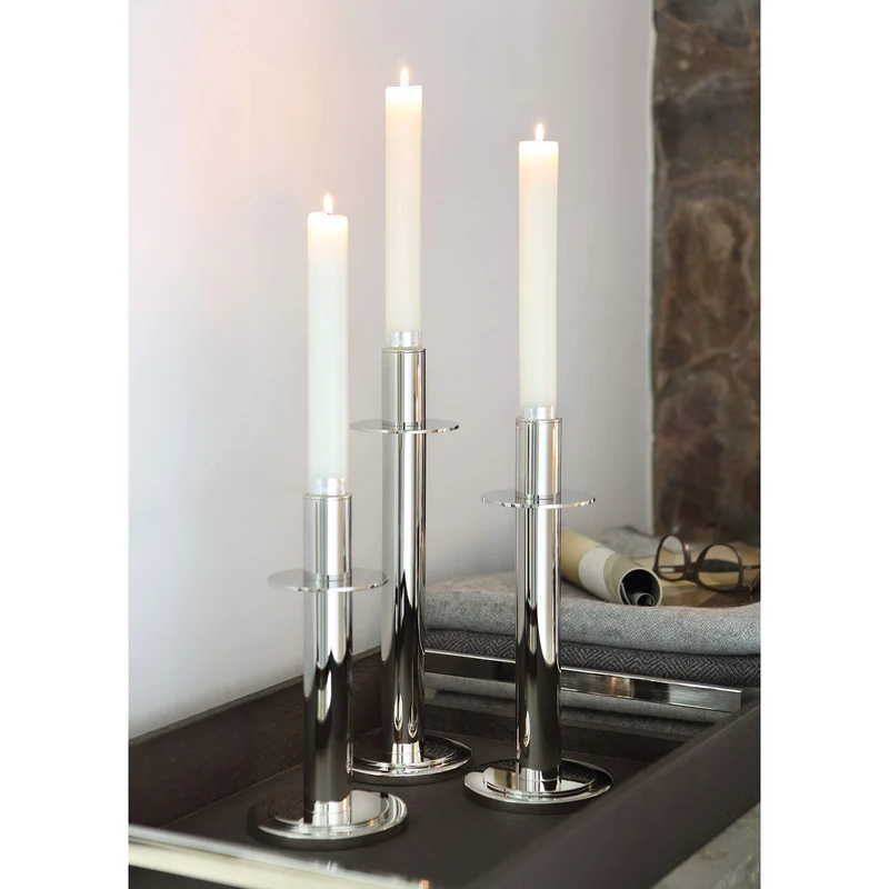 CANDLE getauchte Stabkerze weiß