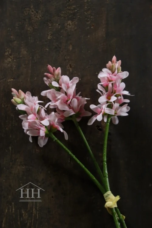 Kunst hyacint roze 30cm - bundel van 3